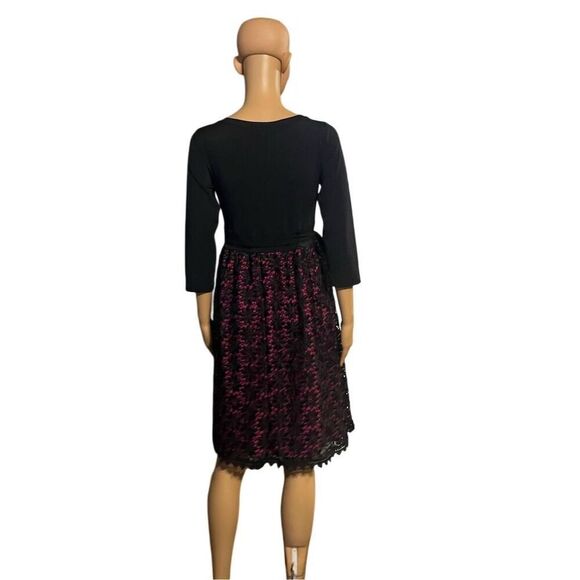 Olian maternity/post 3/4 Sleeve Lace Knee Length Dress Multicolor Size M - Picture 4 of 7